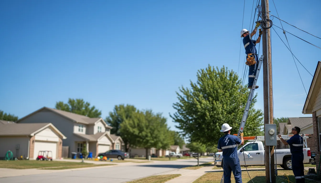 Residential electrician providing installation services in Amsterdam, MO